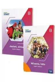 Pewny start. Poziom B. Zestaw. Karty pracy. Jesień, zima, wiosna, lato