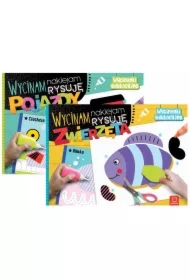 Pakiet Wycinam, naklejam, rysuję. Wycinanki edukacyjne. Pojazdy, Zwierzęta