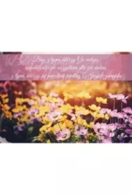 Kartka składana Bóg z tymi którzy go miłują