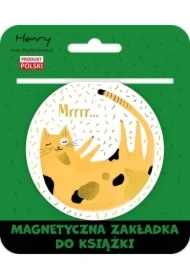 Zakładka magnetyczna kulka 2 kot żółty