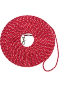 Junior, Smycz treningowa, dla szczeniąt, linka, czerwona, XXS&ndash; XS: 8 m/o 4 mm