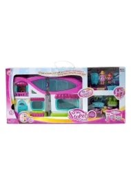 Domek z figurkami i meblami światło dźwięk