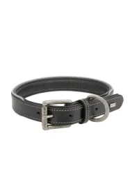 Obroża skórzana, L: 53-63 cm/30 mm, czarny