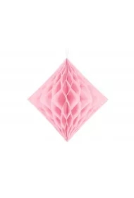 Diament bibułowy jasny różowy 30cm