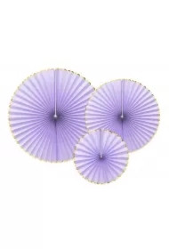 Rozety dekoracyjne Yummy liliowe 3 szt