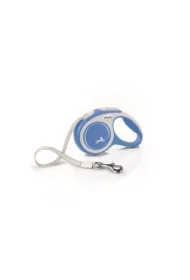 New Comfort, Smycz automatyczna dla psa, niebieska, XS, 3m, taśma