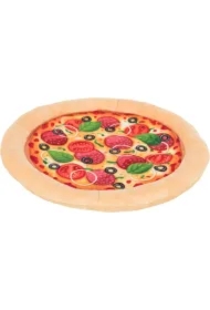 Pizza, zabawka, dla psa, plusz, 26 cm, szeleszcząca