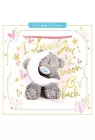 Kartka okolicznościowa I love you to the moon&back