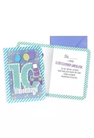 Karnet B6 Urodziny 10 chłopiec