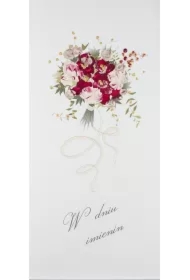 Karnet Imieniny I 08 - Bukiet czerwony