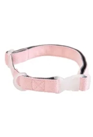Obroża dla psa, 1, 5 x 25-40cm, szary/różowy