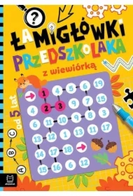 Łamigłówki przedszkolaka z wiewiórką od 5 lat