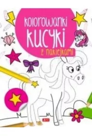 Kucyki. Kolorowanka z naklejkami