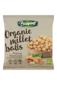 Chrupki jaglane z orzeszkami ziemnymi prażonymi bezglutenowe