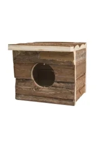 Budka dla gryzoni, drewniana, 15 x 13 x 14cm
