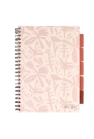 Kołozeszyt Pads A4 Floral beżowy