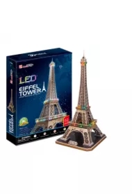 Puzzle 3D 82 el. Wieża Eiffel`a LED