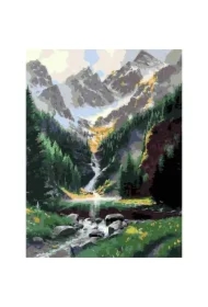 Malowanie po numerach - Miejsce w górach