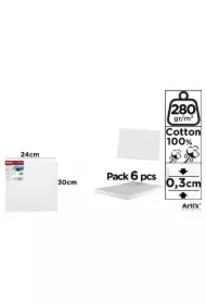 Tablica malarska 24x30x0,3cm 280G/m2 (6 szt)