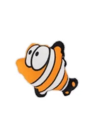 Zabawka, dla kota, pomarańczowo-biała ryba, pluszowa, 9, 5 cm