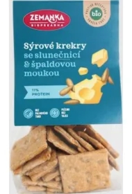 Krakersy z serem i słonecznikiem