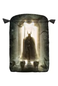 Satynowy woreczek na karty Runic