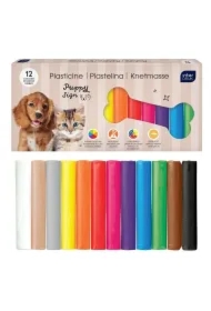 Plastelina 12 kolorów Puppy Sign