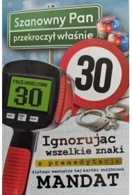Karnet Urodziny 30