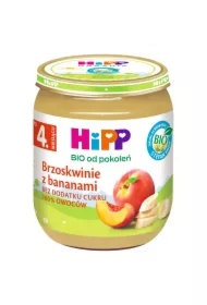 Brzoskwinie z bananami po 4. miesiącu