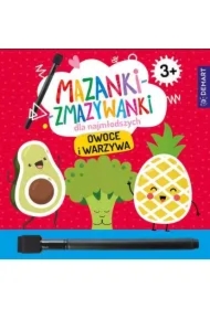 Mazanki-zmazywanki dla najmłodszych 3+ Owoce i warzywa