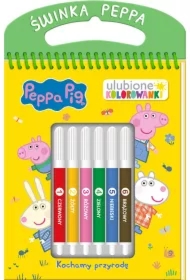 Kochamy przyrodę. Ulubione kolorowanki. Peppa Pig