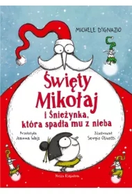 Święty Mikołaj i Śnieżynka, która spadła mu z nieba