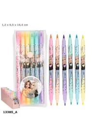 Flamastry Top Model pastelowe 6 kolorów 13385A