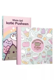 Pakiet: Wiele żyć kotki Pusheen, Pusheen. Słodka kolorowanka. Koloruj i zgaduj z kotką Pusheen