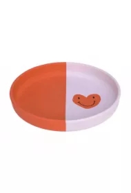 Talerzyk silikonowy dla dzieci Happy Rascals Heart lavender