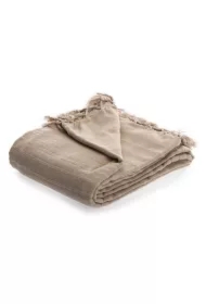 Narzuta na łóżko 160x220 frędzle