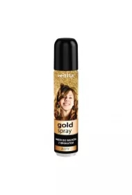 Gold Spray lakier do włosów z brokatem Złoty