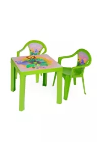 Stolik i dwa krzesła seledyn