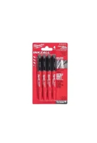 Markery cienkie czarne 4szt