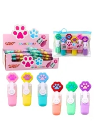 Mini zakreślacze z łapką 6 szt