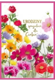 Karnet DK-1225 Urodziny (wymienne cyfry)