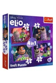 Puzzle 4w1 - Pozaziemskie misje Elio (35+48+54+70 el.)