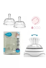 Zestaw smoczków 0 m+ o wolnym przepływie + zaworek