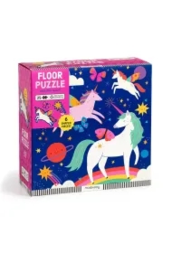 Puzzle podłogowe z unikalnymi kształtami 25 el. Magiczne jednorożce