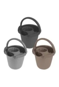 Wiadro z wyciskaczem okrągłe mix kolorów