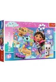 Puzzle 100 el. Przyjaźń w kocim domku