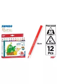 Kredki ołówkowe Jumbo 12 kolorów