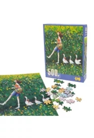 Puzzle 500 el. dziewczyna z gąskami