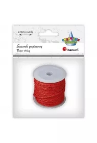 Sznurek papierowy czerwono-złoty