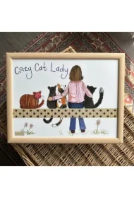 Podstawka pod laptopa LP19 Crazy Cat Lady Kociara